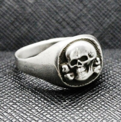 SS totenkopf ring german nazi ring skull