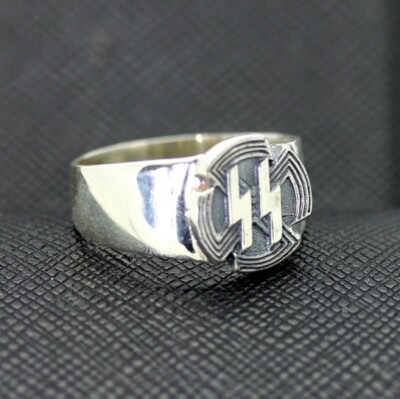 WW2 German ss SPORTS BADGE silver ring