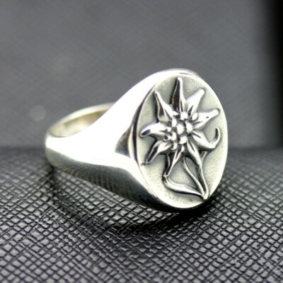 German ring edelweiss alpen rose division ss military