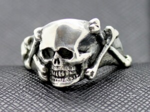 WW2 German ring waffen ss totenkopf silver skull
