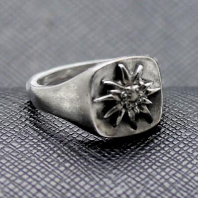 German ring ss edelweiss alpen rose military division