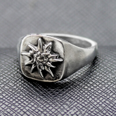 German ring ss edelweiss alpen rose military division