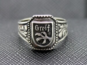 German Ring SS Greif silver