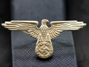 German WW2 Eagle from SS cap Silver