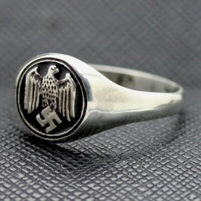 German WW2 Eagle Silver Ring