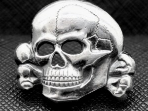 German WW2 Skull from SS cap SILVER