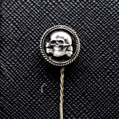 Death Skull Sterling Silver Pin