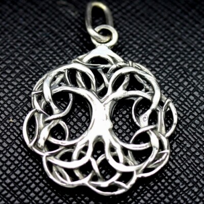 Occult Tree of Life Silver Pendant