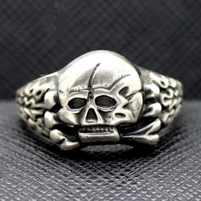 Waffen SS panzer skull ring