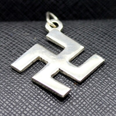 Swastika Silver Pendant